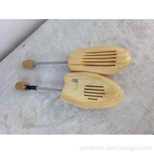 Adjustable OEM wooden shoe stretcher with spring